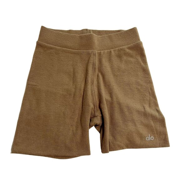 ALO Yoga AluLux High Waist Me Time Short in Toasted Almond - Picture 1 of 5